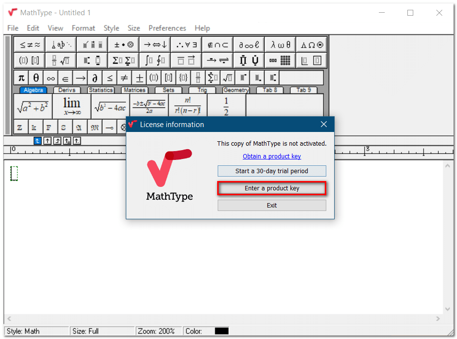 bản quyền mathtype