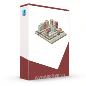 2d png city builder logo