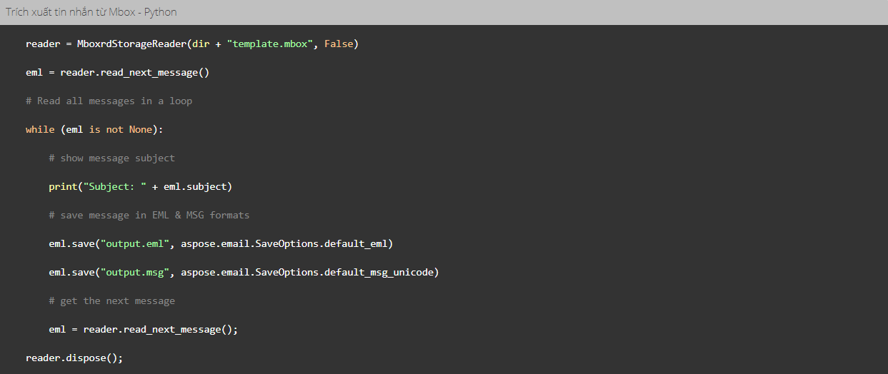 Aspose.Email for Python via .NET - softvn.vn