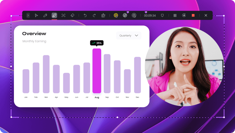 Record Screen With Webcam
