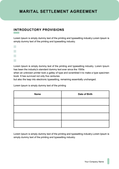 Settlement Agreement Template