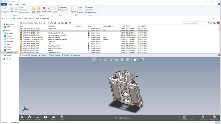 SOLIDWORKS PDM First Section Content