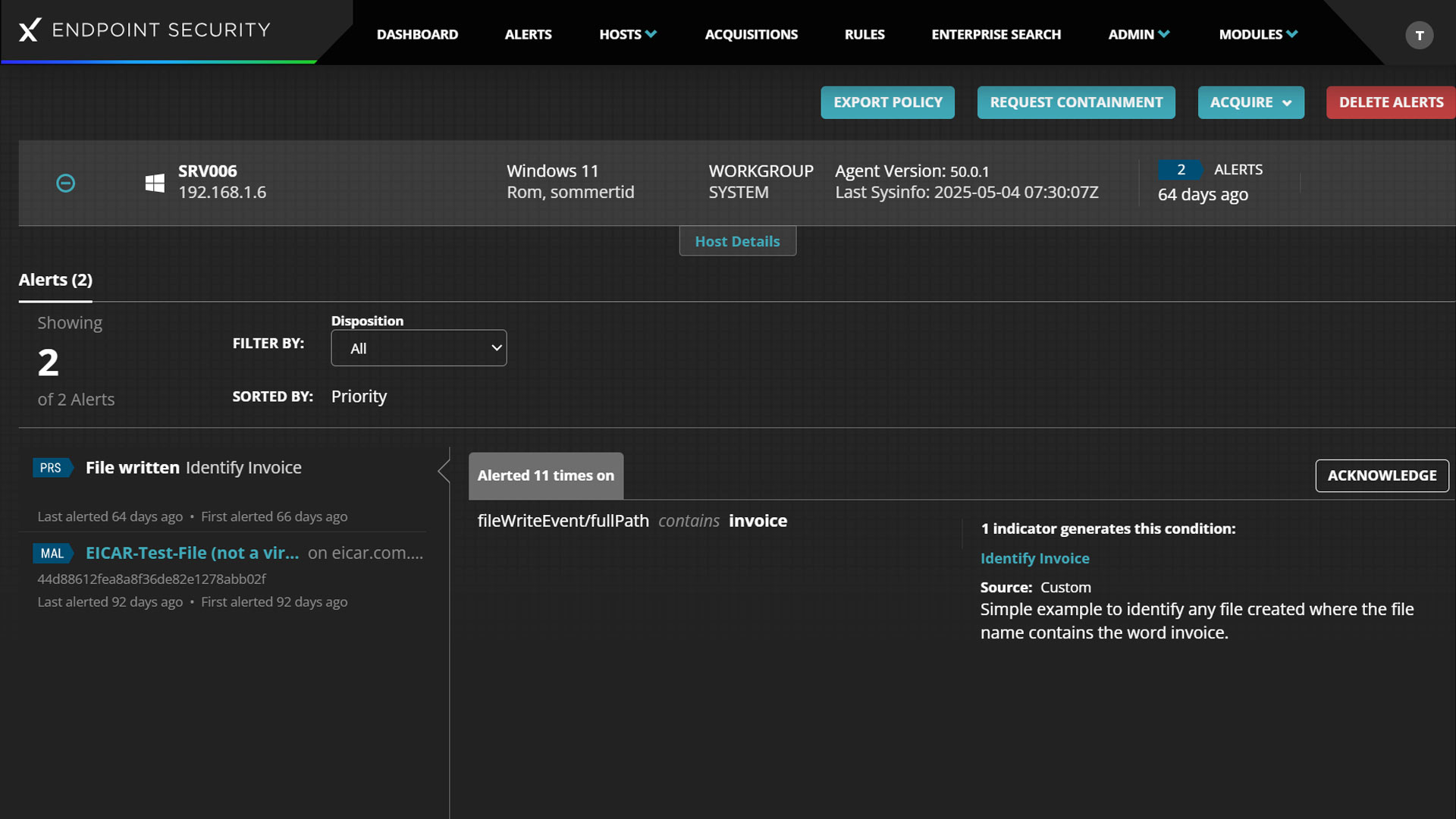 Endpoint Security Hx Rapid Remediation