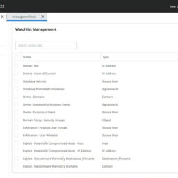 Esm Watchlist Management