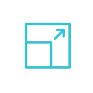 Expand Bigger Enlarge Icon Isolated On White Background From Blue Icon Set Vector