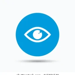 Eye Icon Eyeball Vision Symbol 260nw 465196541