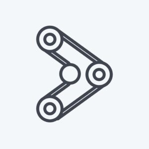 Icon Cambelt Related To Car Service Symbol Line Style Repairing Engine Simple Illustration Vector