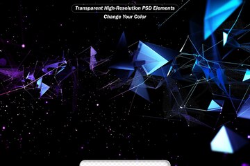 Plexus Technology Background Digital Concept With Glowing Colored Polygons_501590 15226