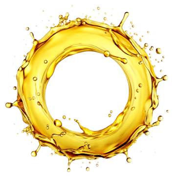 Pngtree Splash Of Olive Or Engine Oil Arranged In A Circle Isolated Png Image_13598930