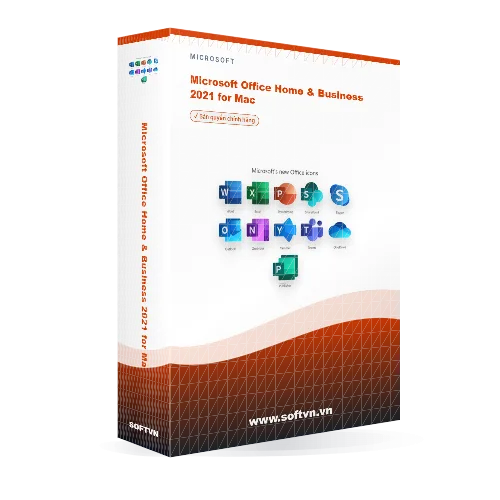 Softvn Box Microsoft Office Home Business 2021 For Mac Light 500x500