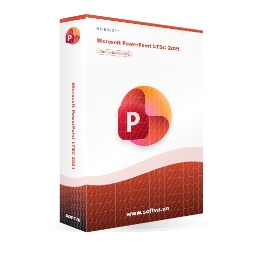 Softvn Box Microsoft Powerpoint Ltsc 2021 Dark 500x500