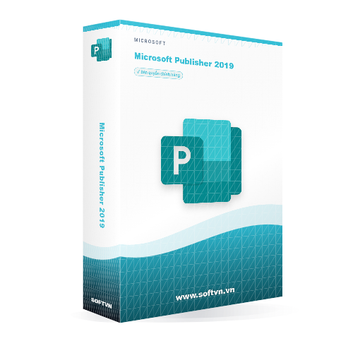Softvn Box Microsoft Publisher 2019 Dark 500x500