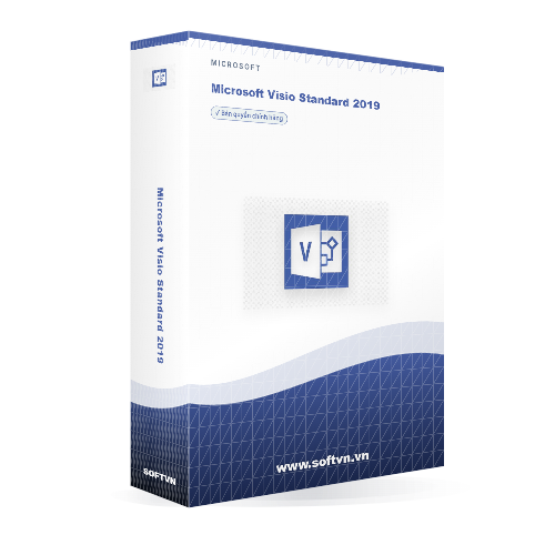 Softvn Box Microsoft Visio Standard 2019 Dark 500x500