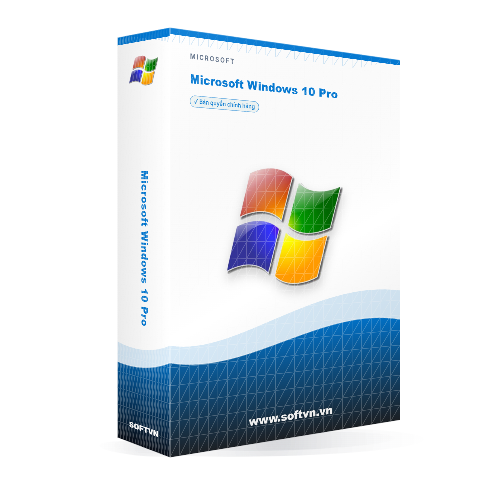 Softvn Box Microsoft Windows 10 Pro Light 500x500