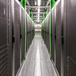 Corridor In Server Room Data Center