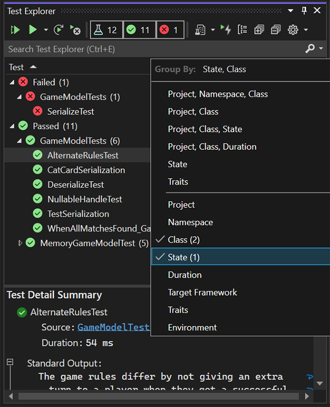 Vs22 Test Explorer Group