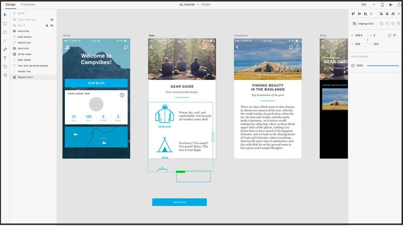 Adobe Xd La Gi Cac Tinh Nang Thiet Ke Web Noi Bat Tren Adobe 3 800x450