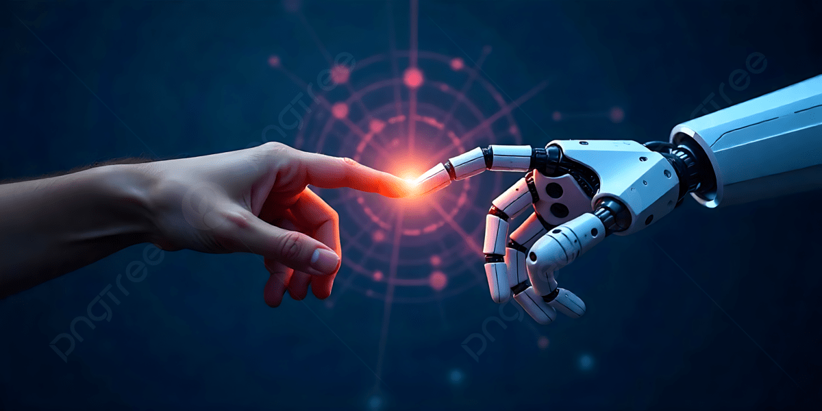 Pngtree Human And Ai Collaboration The Future Of Technology Picture Image_16461626