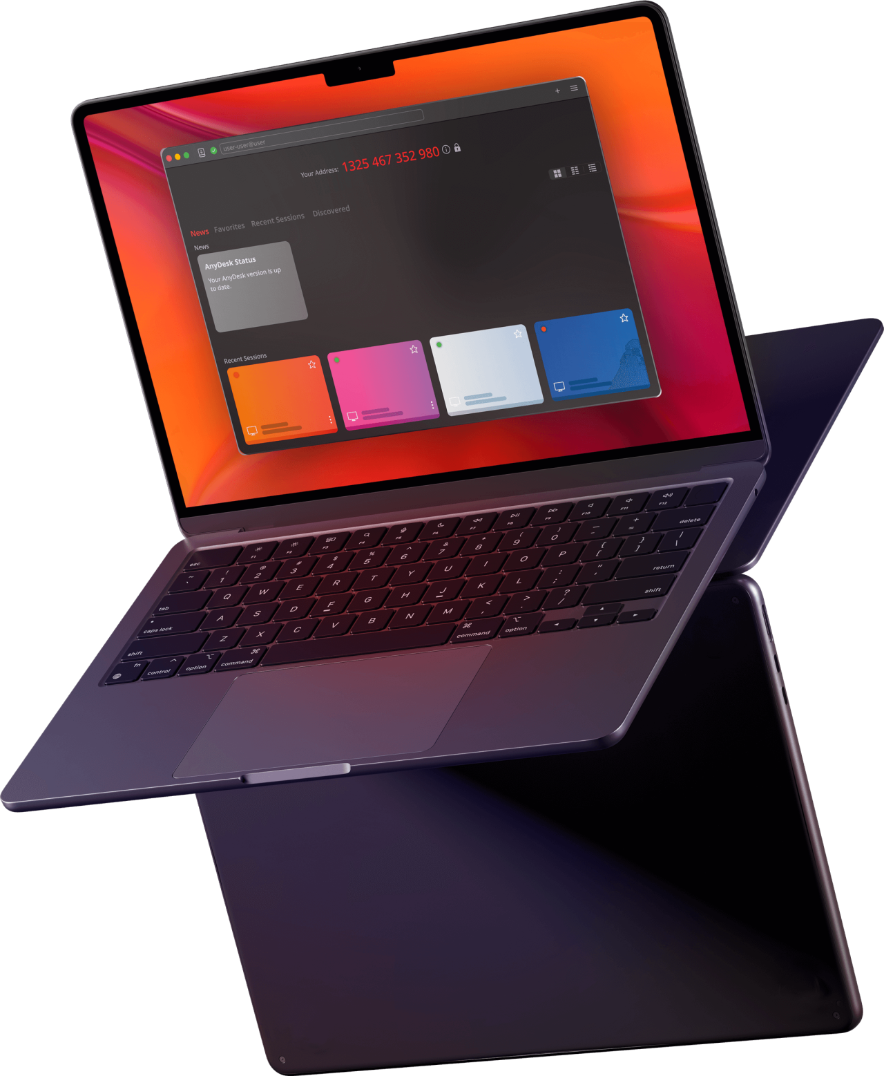 Two Laptops Flying Dbf8bb