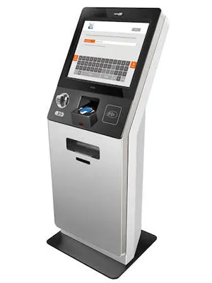 19 23 Semi Door WiFi Self Service Ordering Machine Touch Screen Cashless Payment Kiosk