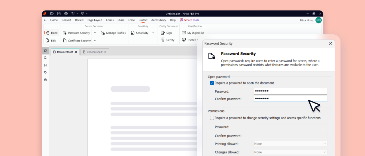 Screenshot Carousel PDF Protect