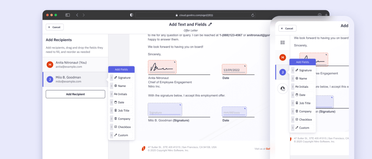Screenshot Carousel Sign Any Device