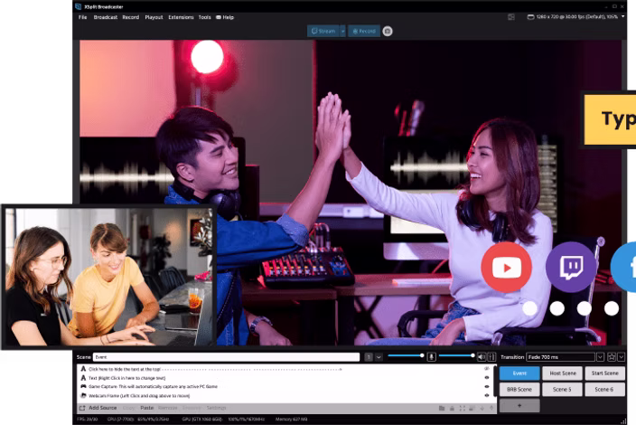 Broadcaster Application