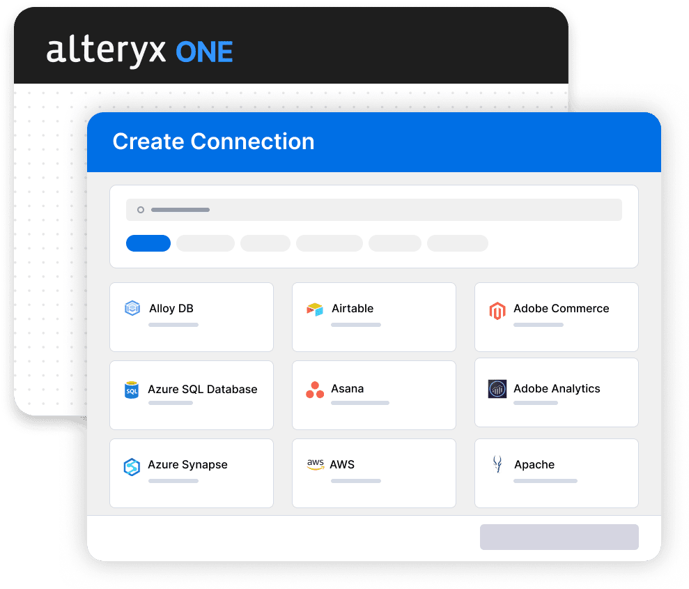 Data Connection With Alteryx One