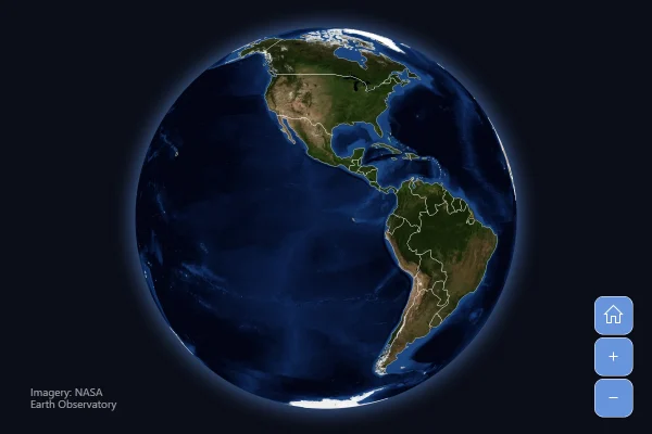 Satellite Image Globe